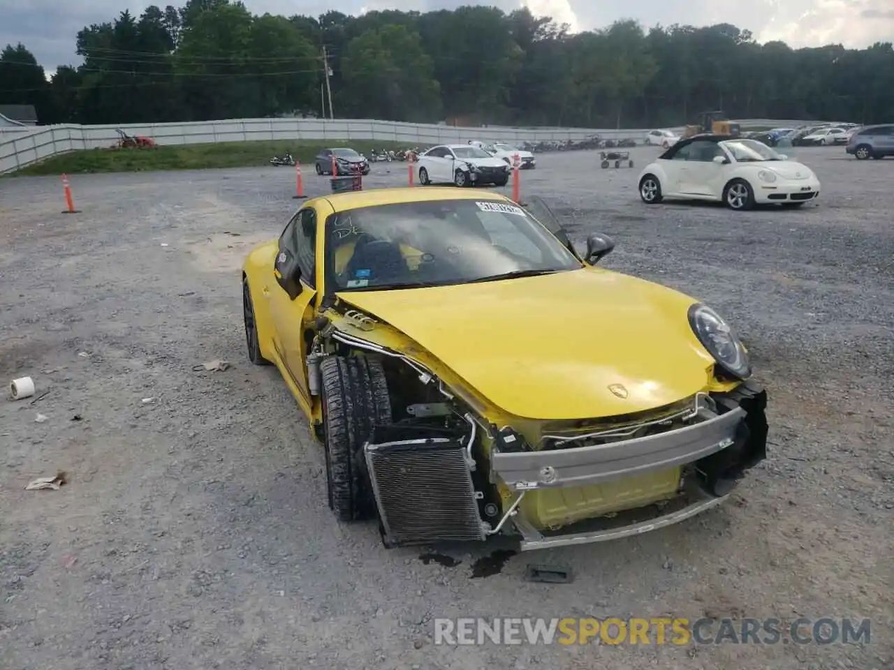 1 Photograph of a damaged car WP0AA2A93KS104130 PORSCHE 911 2019