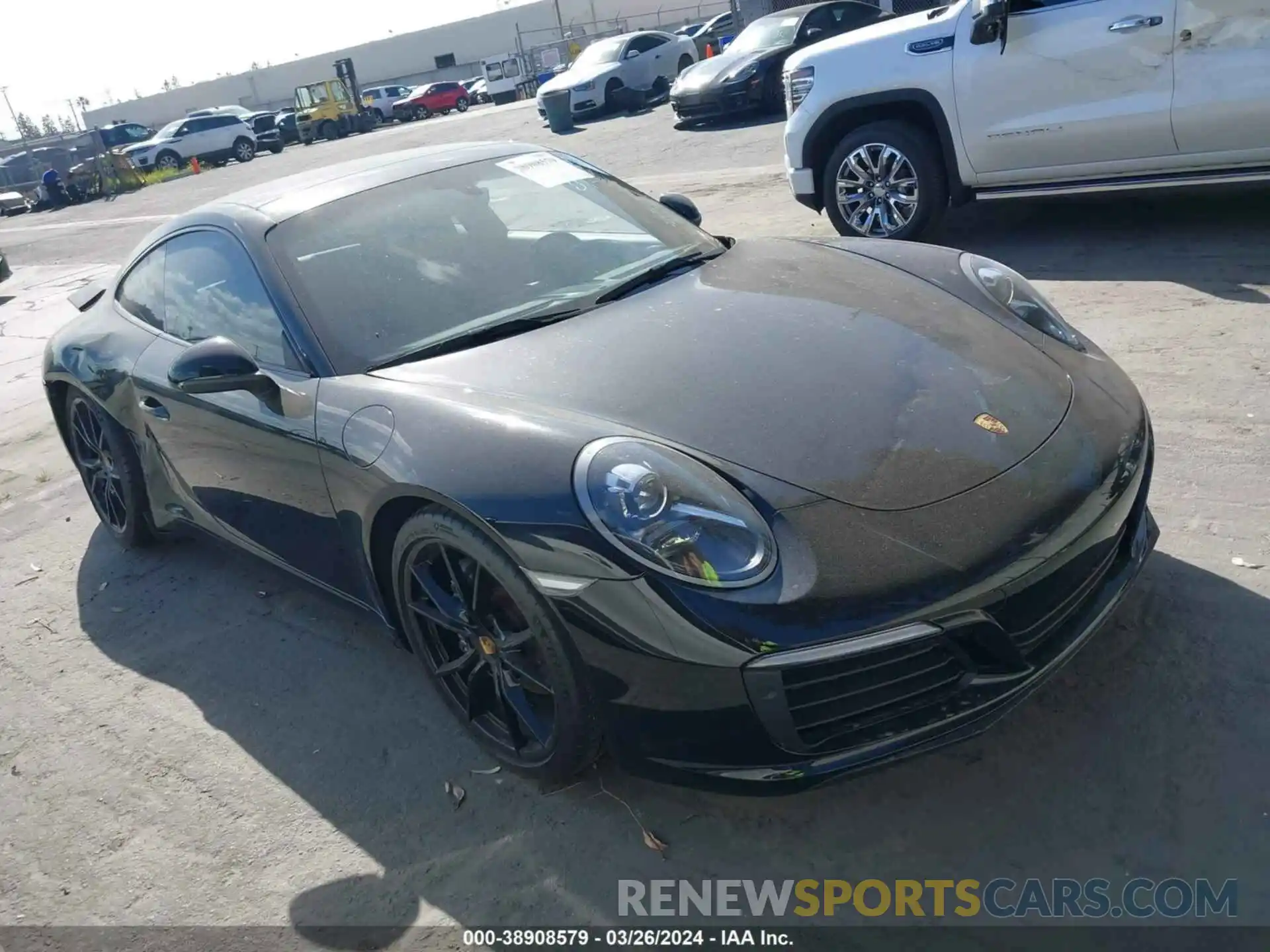 1 Photograph of a damaged car WP0AA2A93KS104306 PORSCHE 911 2019