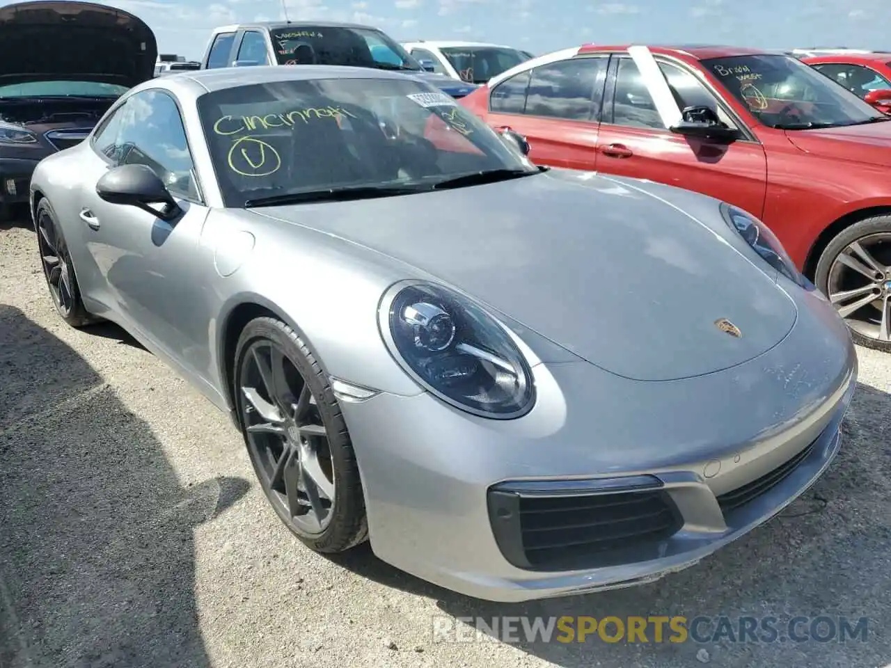 1 Photograph of a damaged car WP0AA2A96KS104025 PORSCHE 911 2019