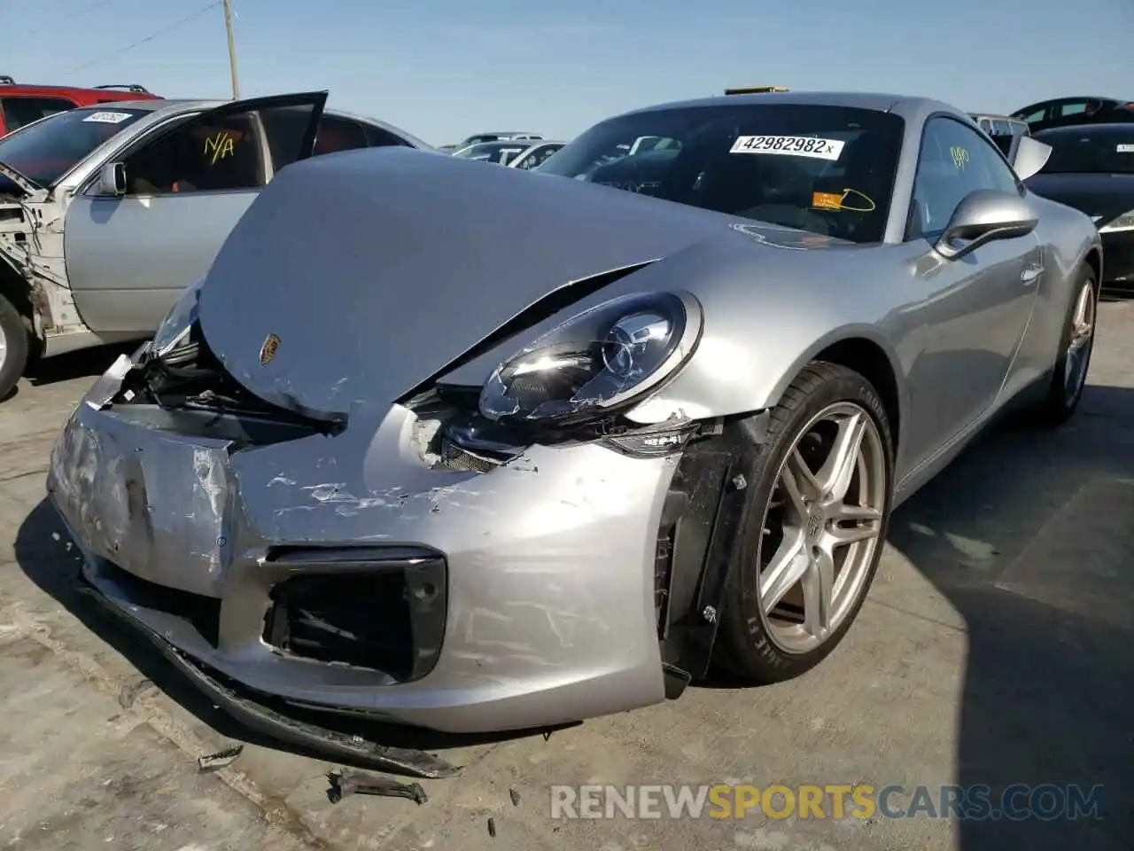 2 Photograph of a damaged car WP0AA2A96KS104185 PORSCHE 911 2019