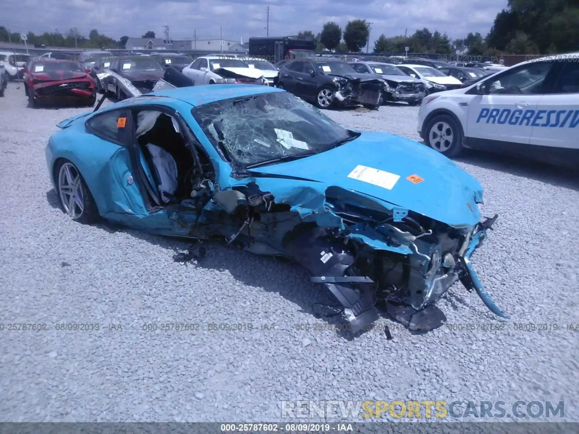 1 Photograph of a damaged car WP0AA2A97KS104213 PORSCHE 911 2019