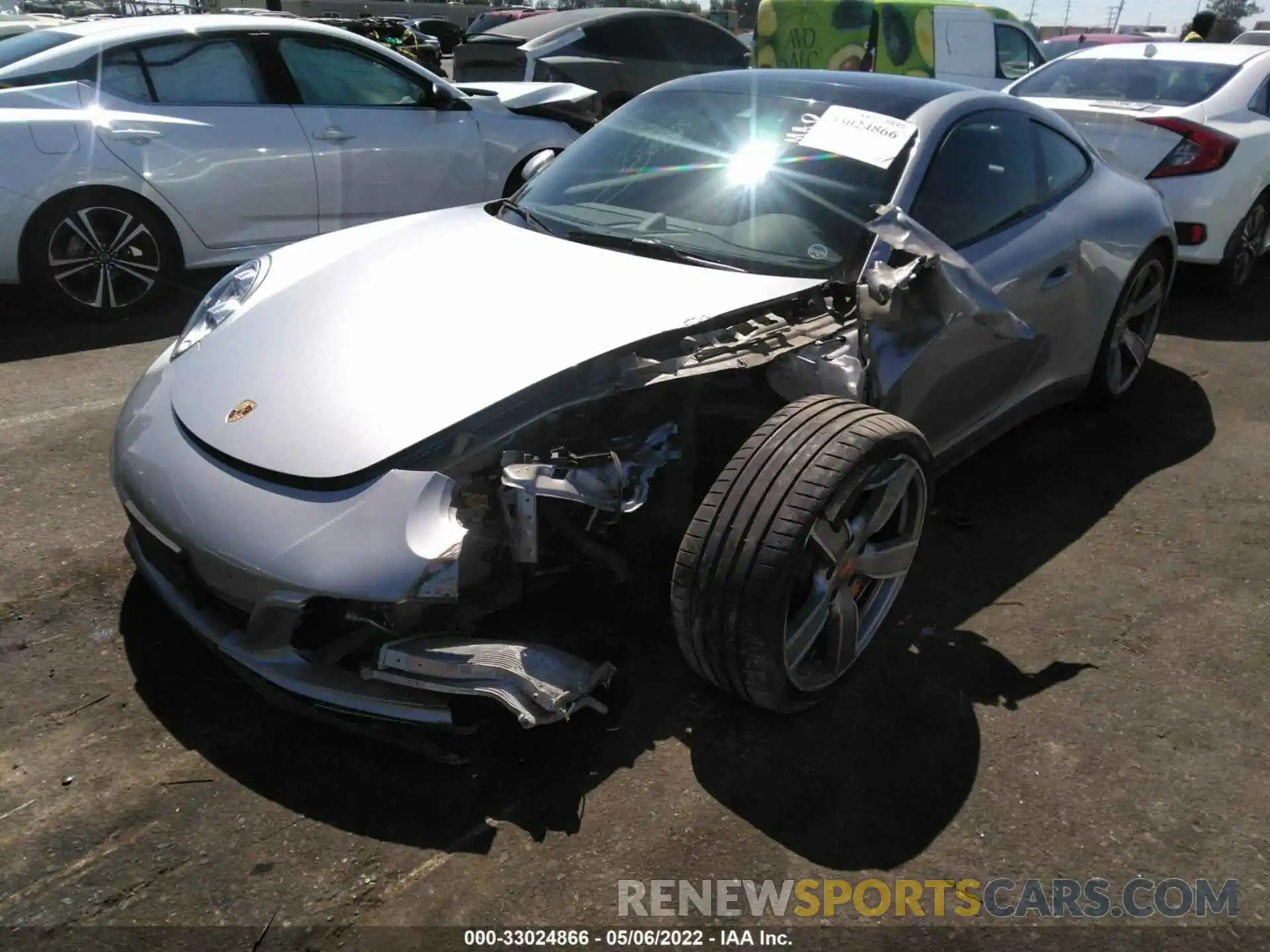 2 Photograph of a damaged car WP0AB2A93KS115271 PORSCHE 911 2019