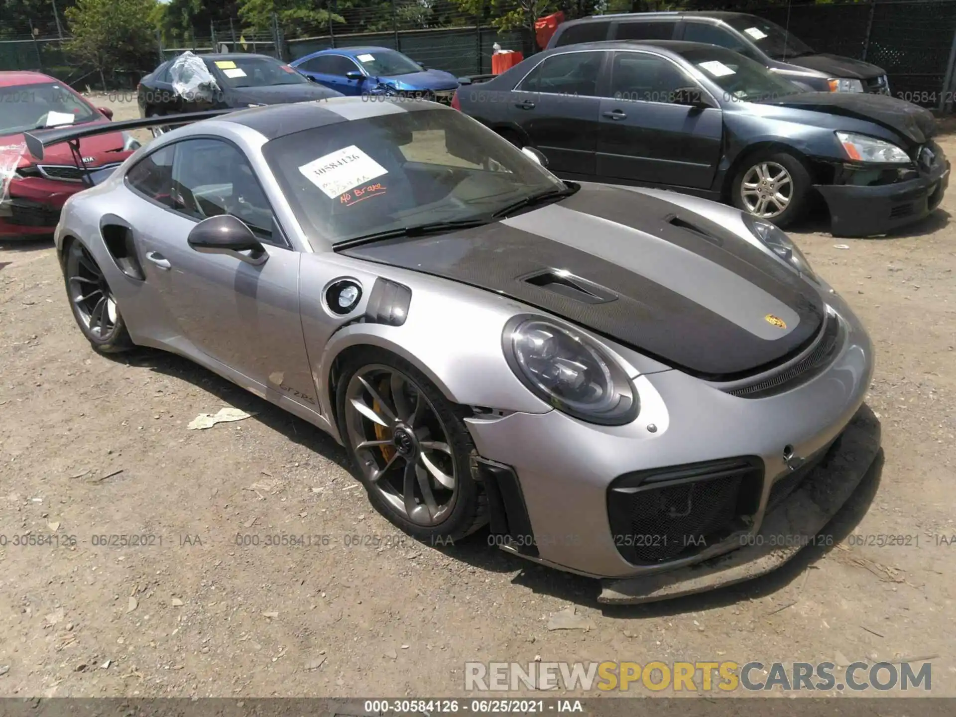 1 Photograph of a damaged car WP0AE2A95KS155262 PORSCHE 911 2019