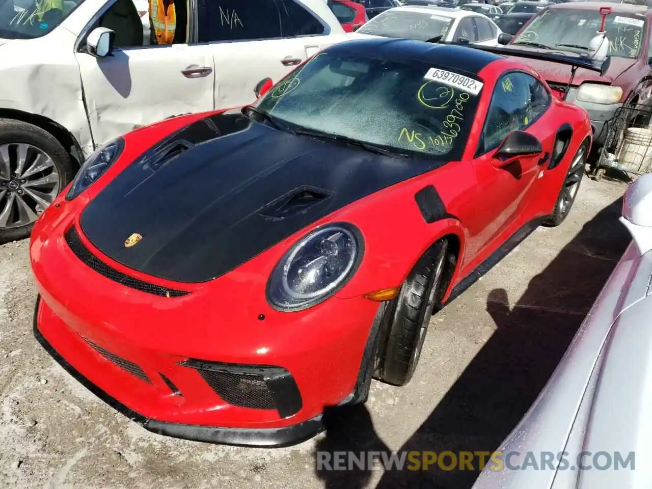 2 Photograph of a damaged car WP0AF2A95KS165187 PORSCHE 911 2019