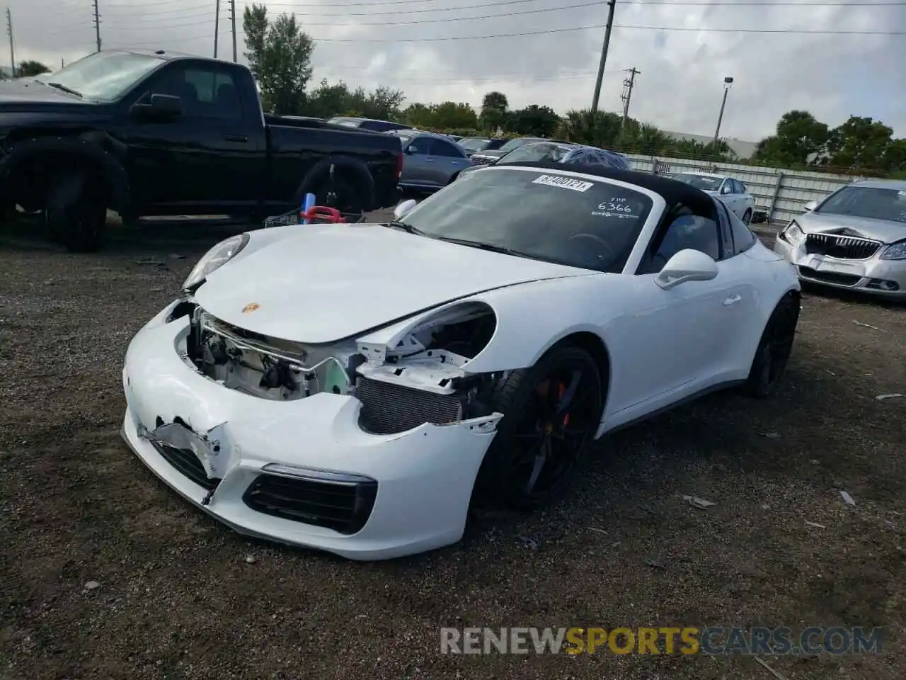 2 Photograph of a damaged car WP0BB2A98KS126366 PORSCHE 911 2019