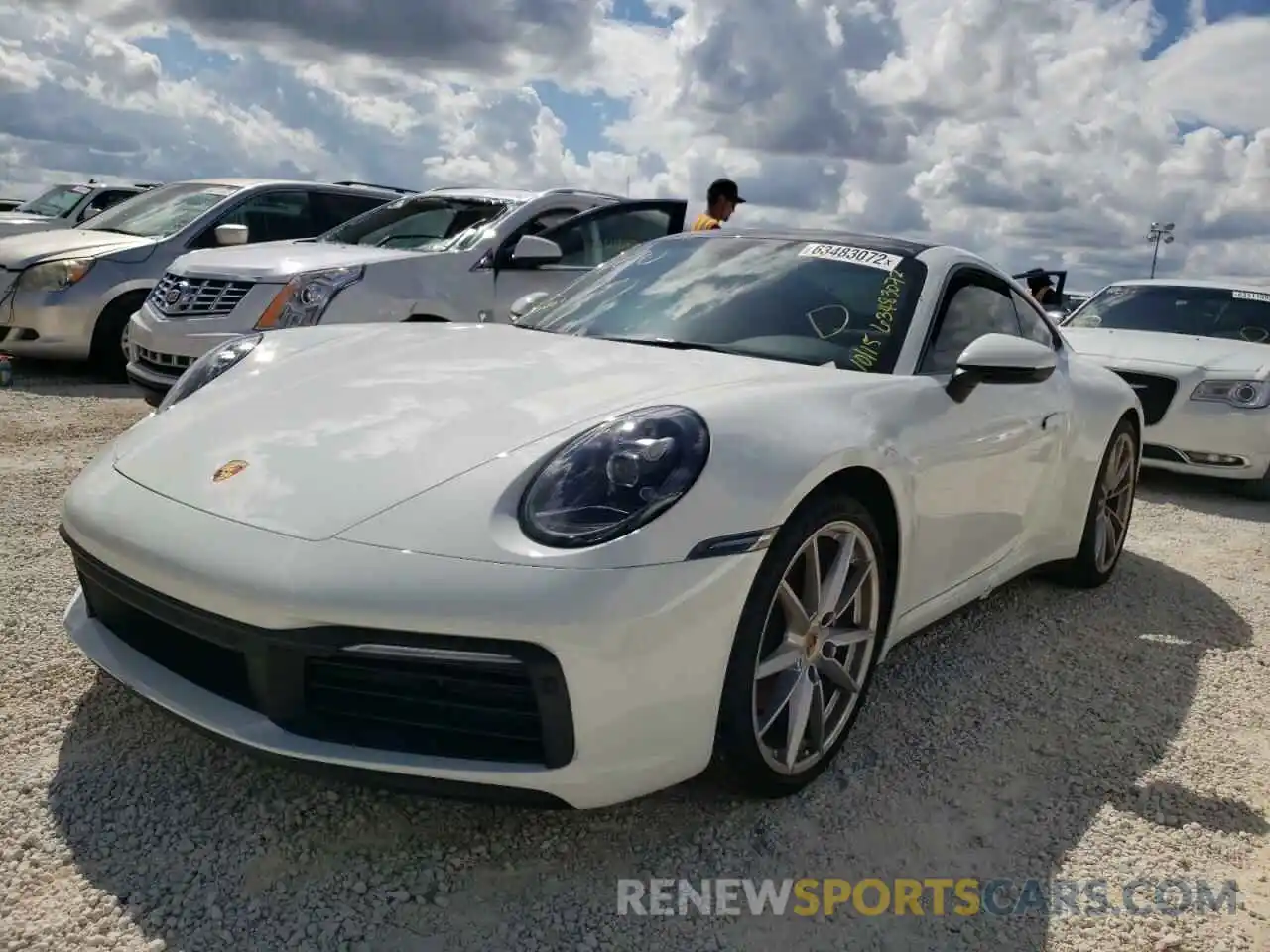 2 Photograph of a damaged car WP0AA2A94LS205095 PORSCHE 911 2020