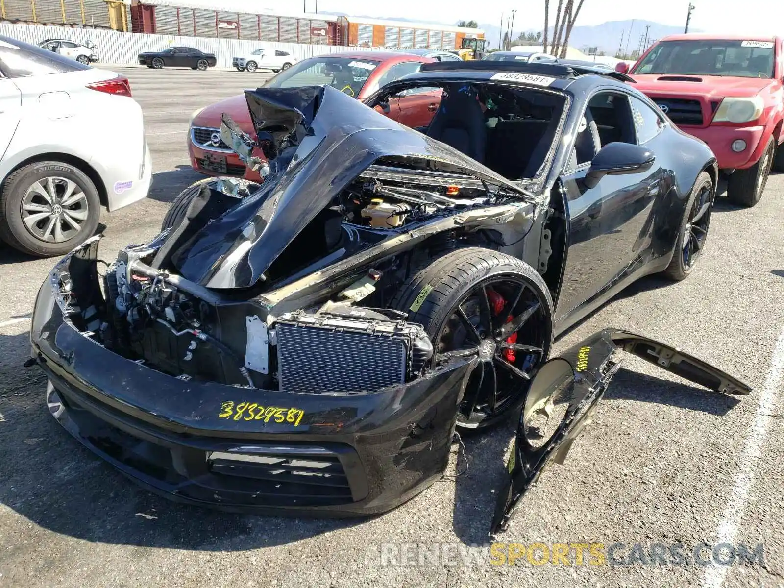 2 Photograph of a damaged car WP0AA2A94LS206022 PORSCHE 911 2020