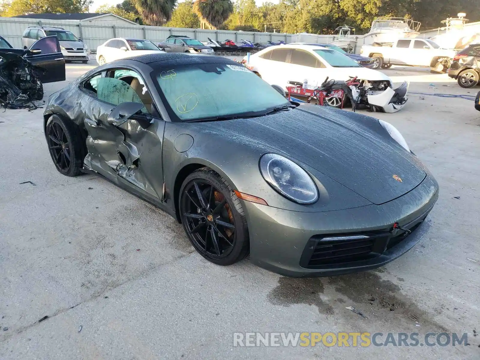 1 Photograph of a damaged car WP0AA2A97LS205740 PORSCHE 911 2020