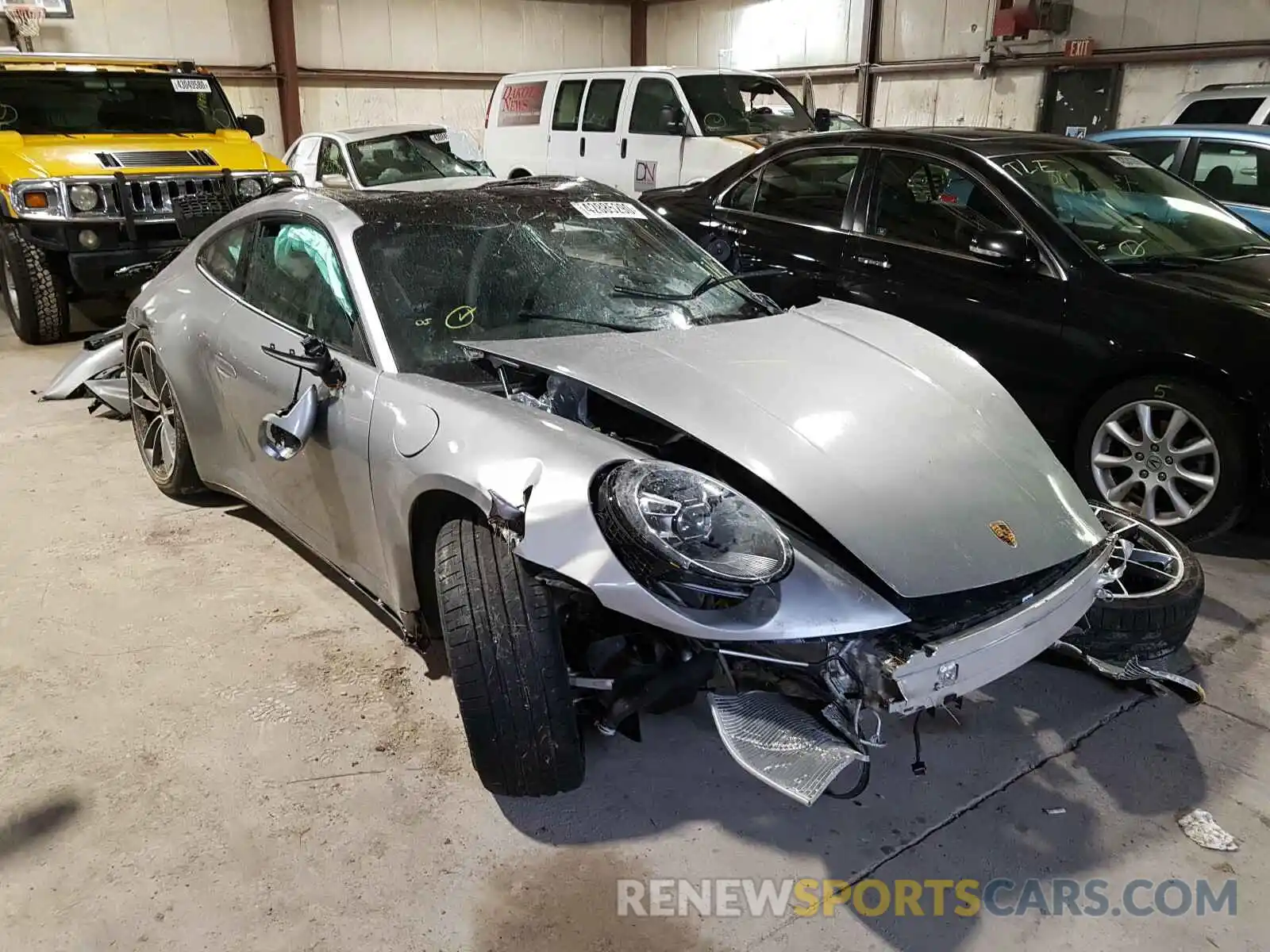 1 Photograph of a damaged car WP0AA2A97LS206371 PORSCHE 911 2020