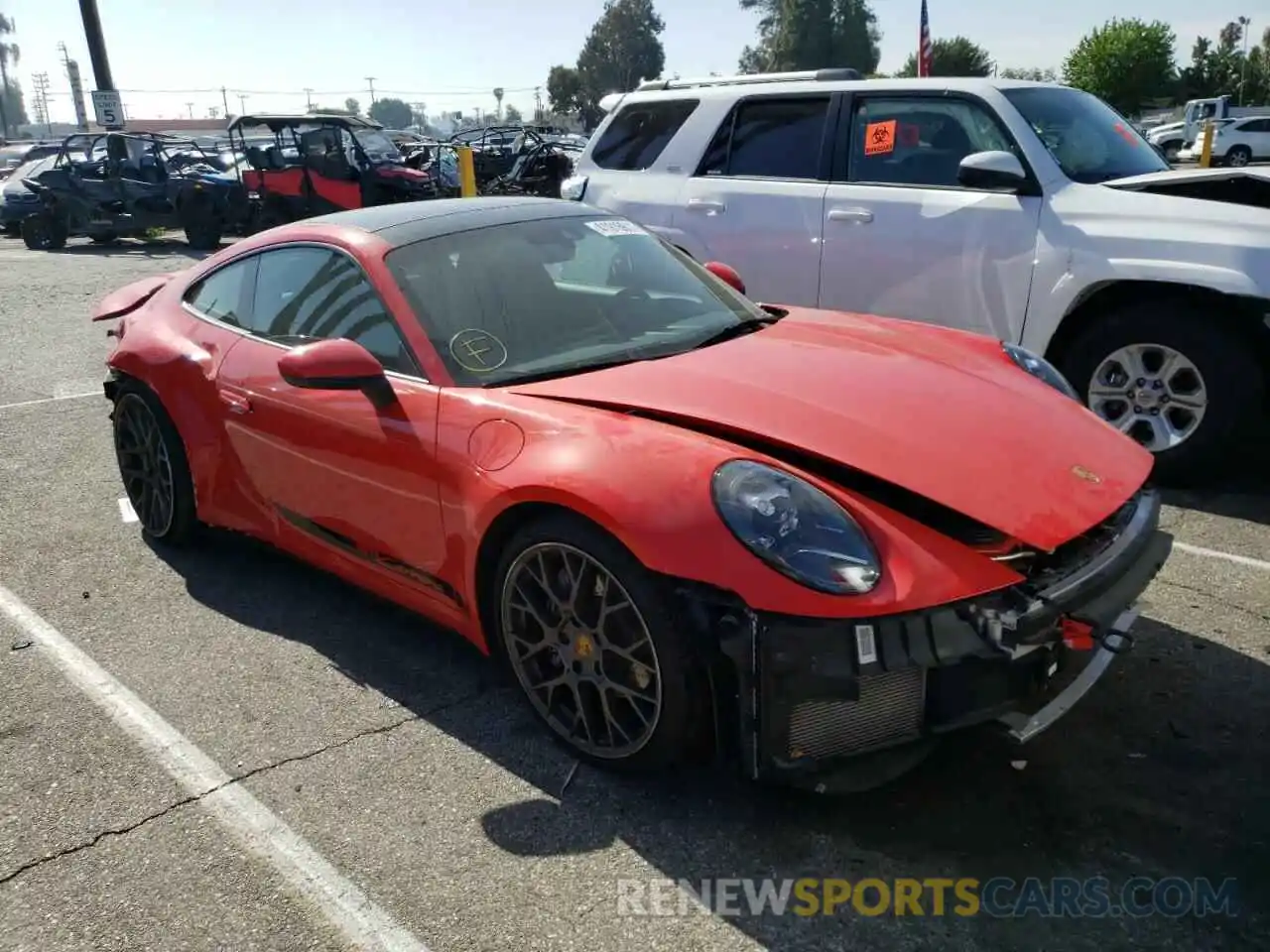 1 Photograph of a damaged car WP0AA2A9XLS205473 PORSCHE 911 2020