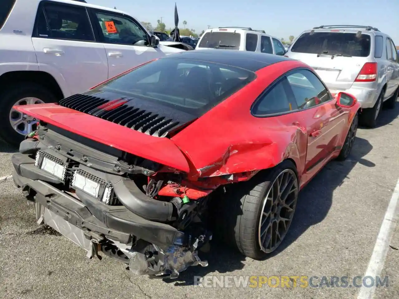 4 Photograph of a damaged car WP0AA2A9XLS205473 PORSCHE 911 2020