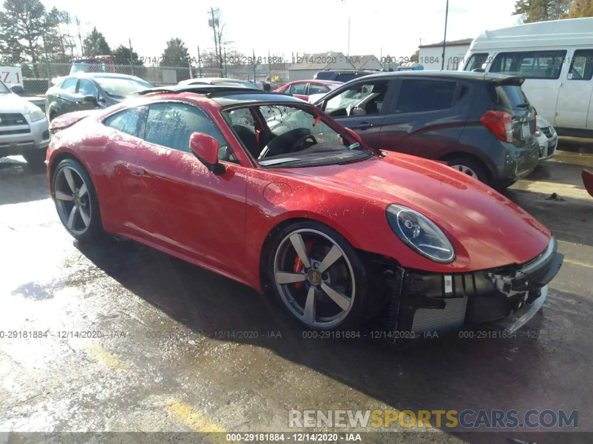 1 Photograph of a damaged car WP0AA2A9XLS205764 PORSCHE 911 2020