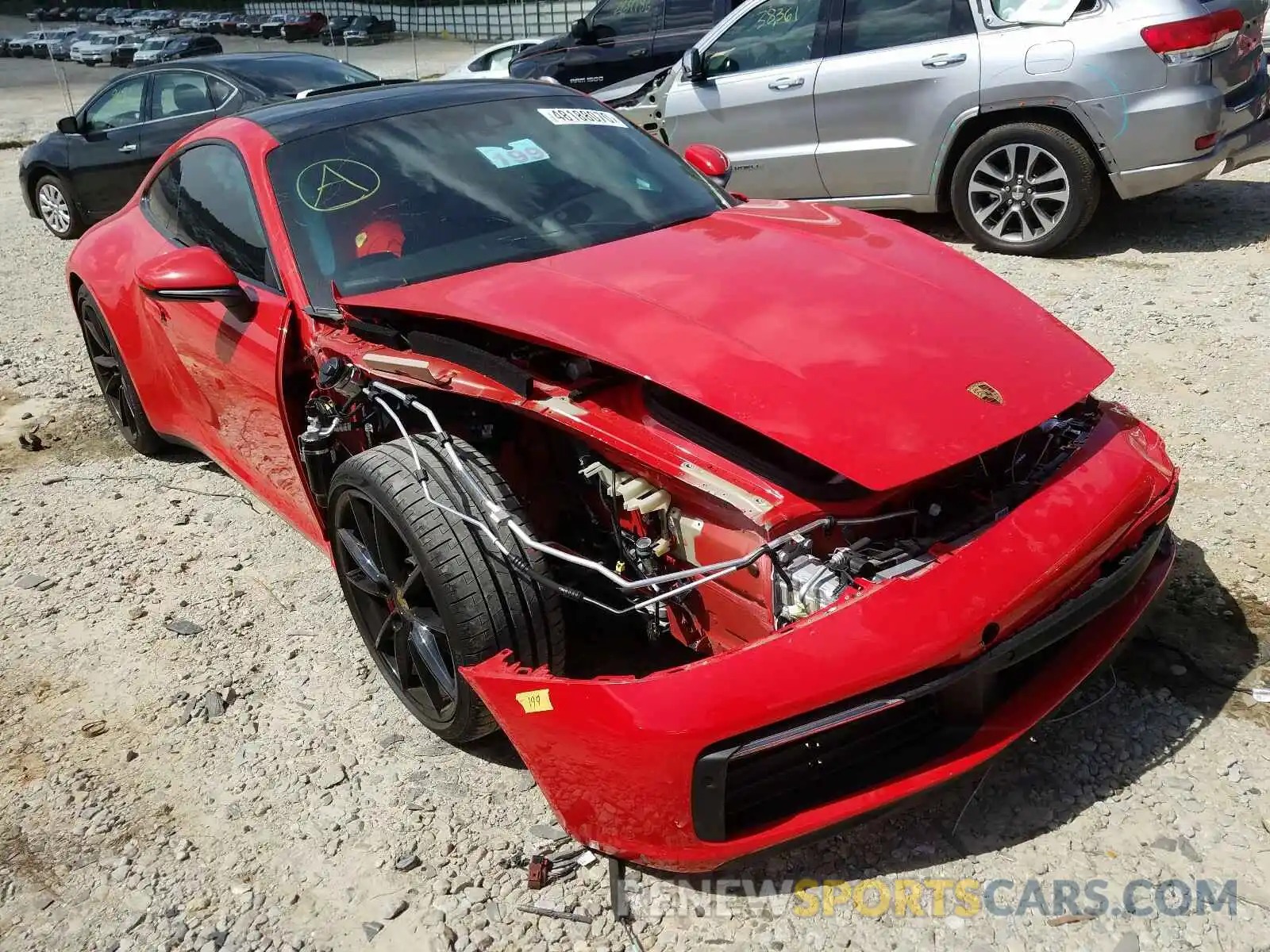 1 Photograph of a damaged car WP0AB2A91LS226113 PORSCHE 911 2020