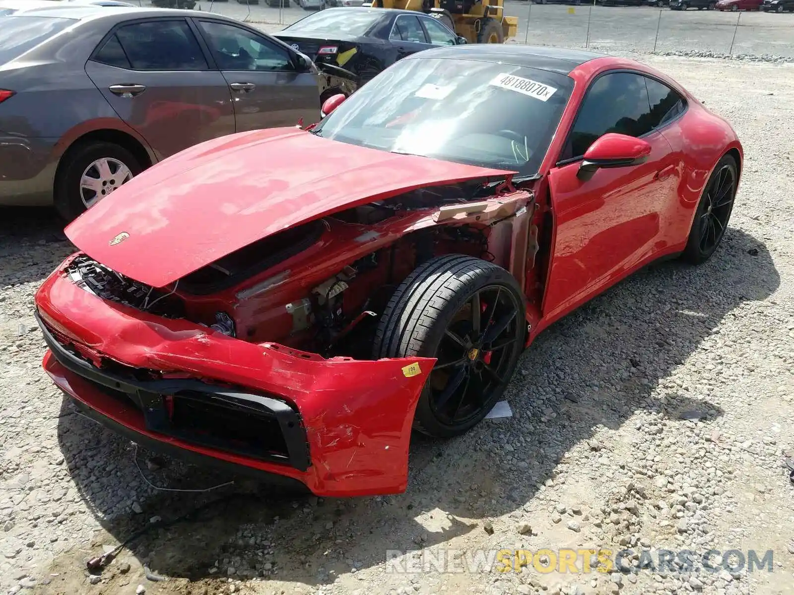 2 Photograph of a damaged car WP0AB2A91LS226113 PORSCHE 911 2020