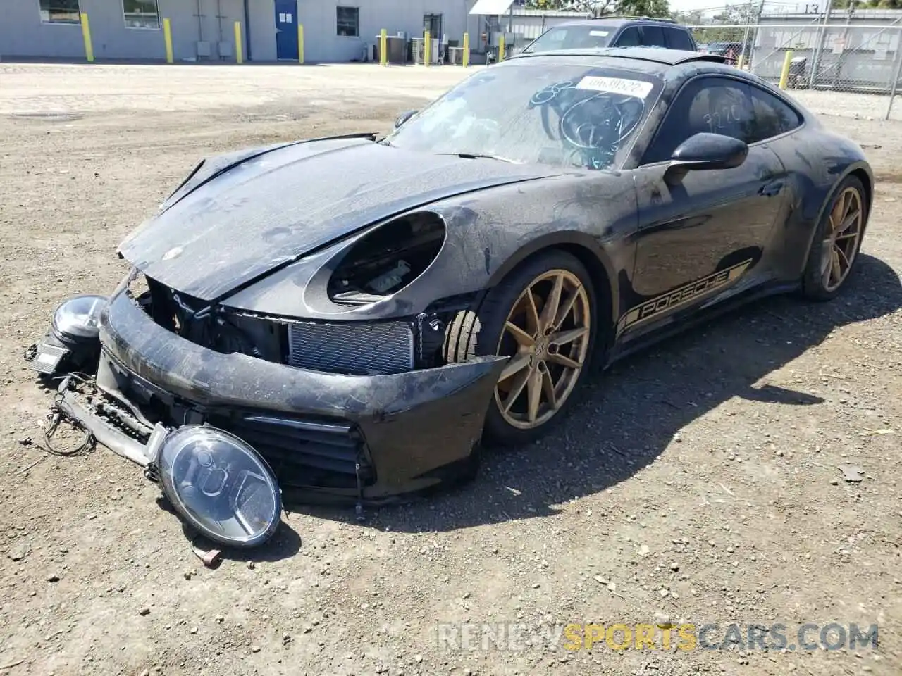 2 Photograph of a damaged car WP0AB2A91LS228234 PORSCHE 911 2020