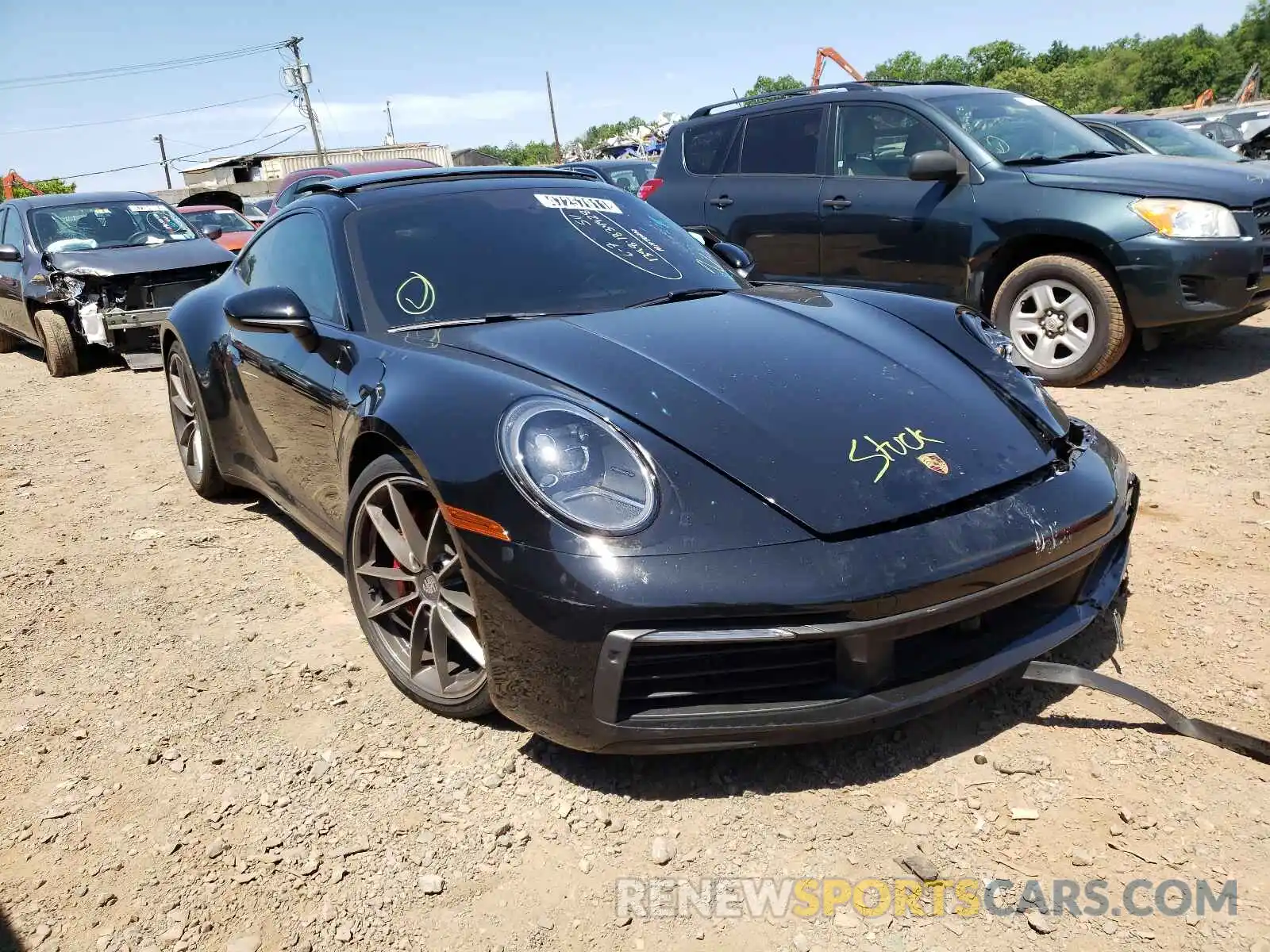 1 Photograph of a damaged car WP0AB2A92LS227786 PORSCHE 911 2020