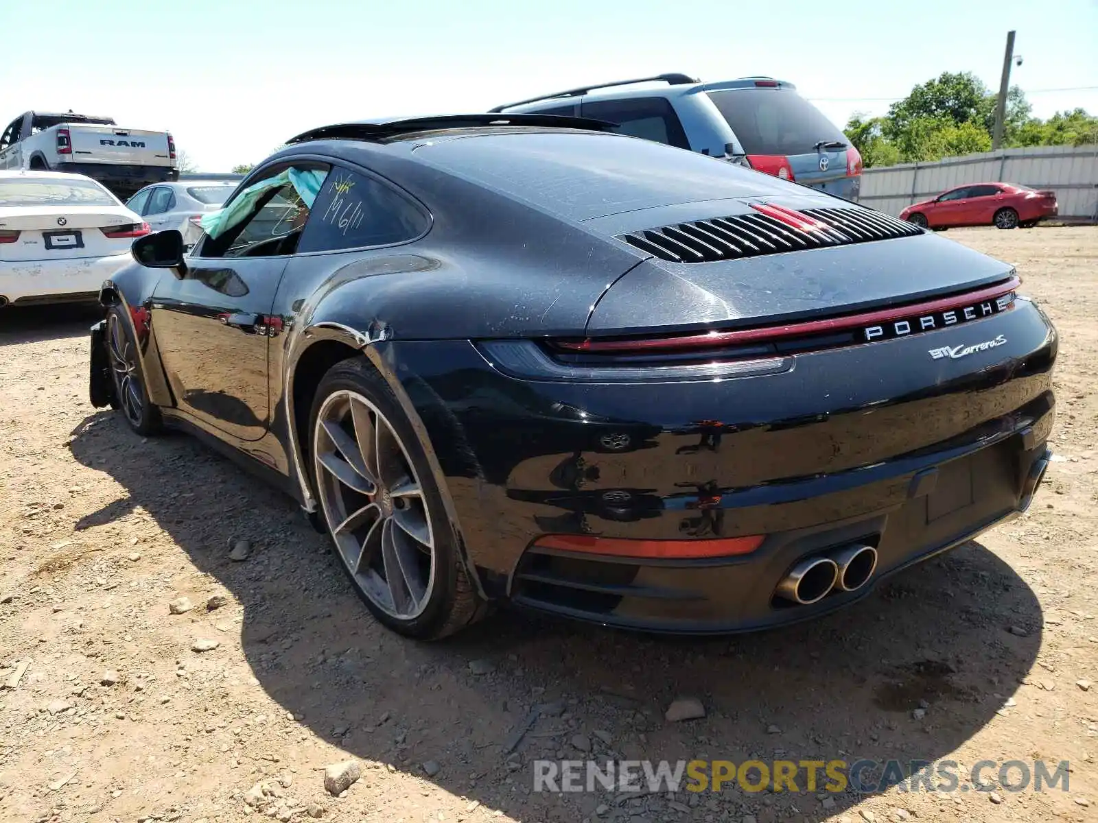 3 Photograph of a damaged car WP0AB2A92LS227786 PORSCHE 911 2020