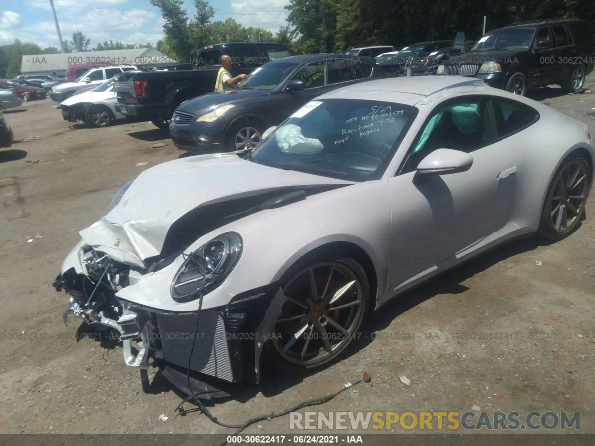 2 Photograph of a damaged car WP0AB2A93LS226369 PORSCHE 911 2020