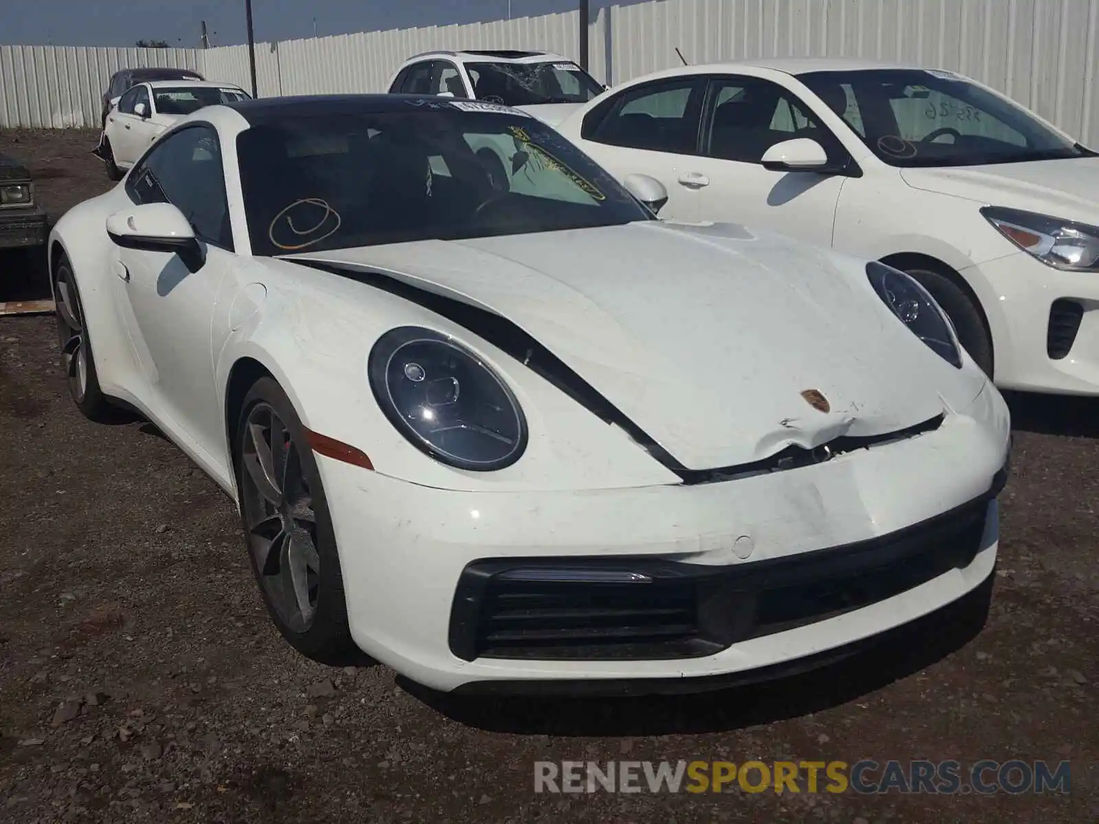 1 Photograph of a damaged car WP0AB2A93LS227487 PORSCHE 911 2020