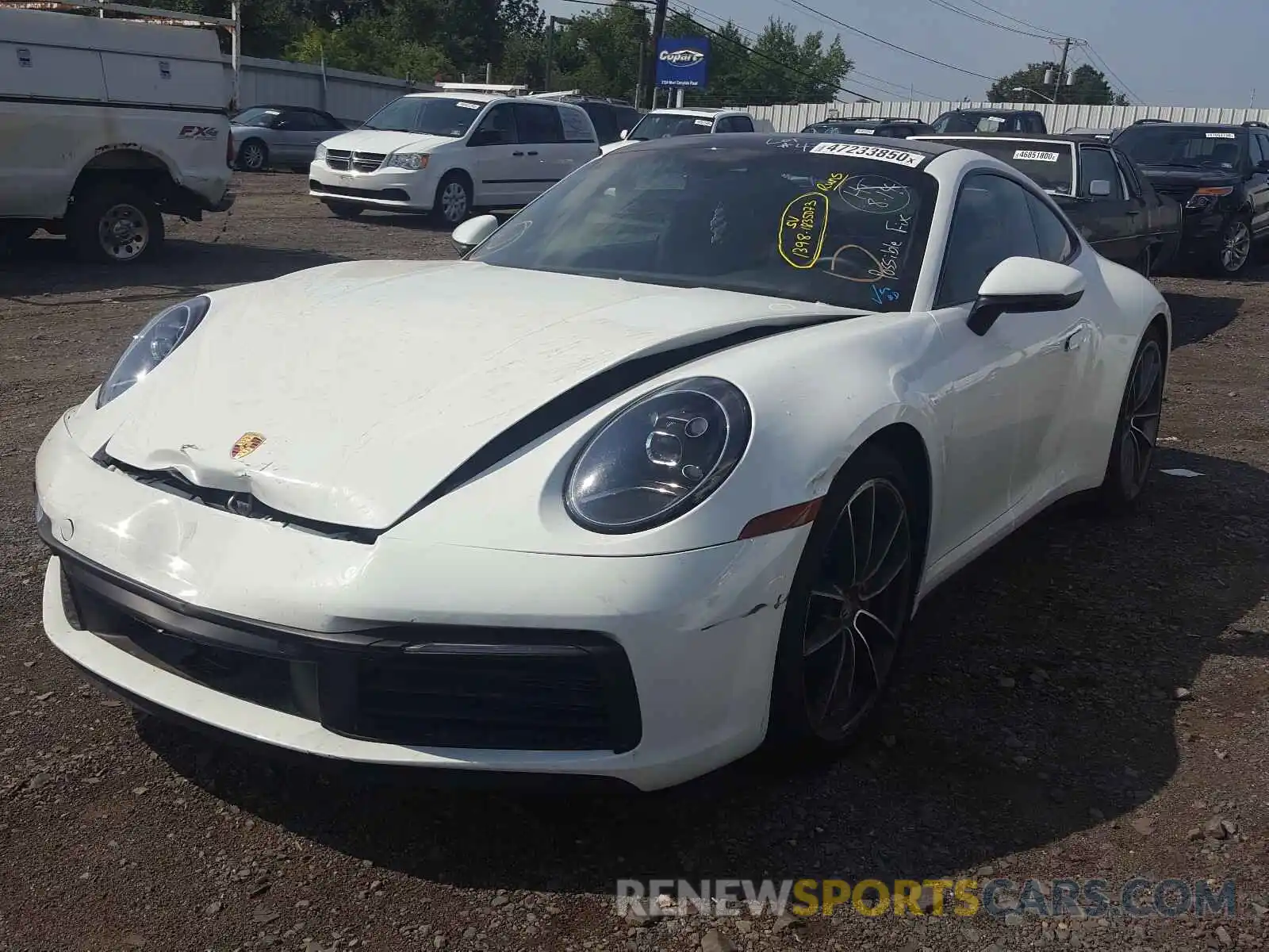 2 Photograph of a damaged car WP0AB2A93LS227487 PORSCHE 911 2020