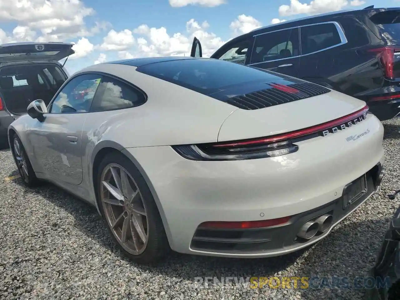 3 Photograph of a damaged car WP0AB2A94LS227630 PORSCHE 911 2020