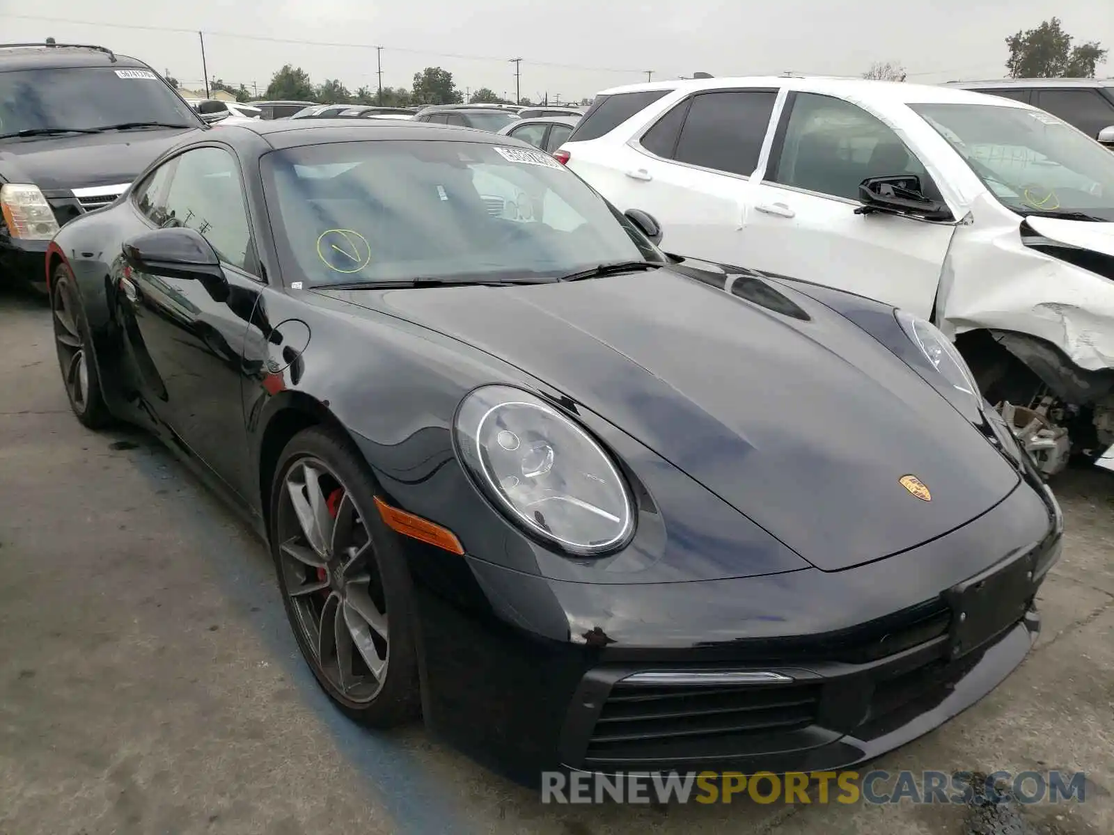 1 Photograph of a damaged car WP0AB2A94LS227871 PORSCHE 911 2020