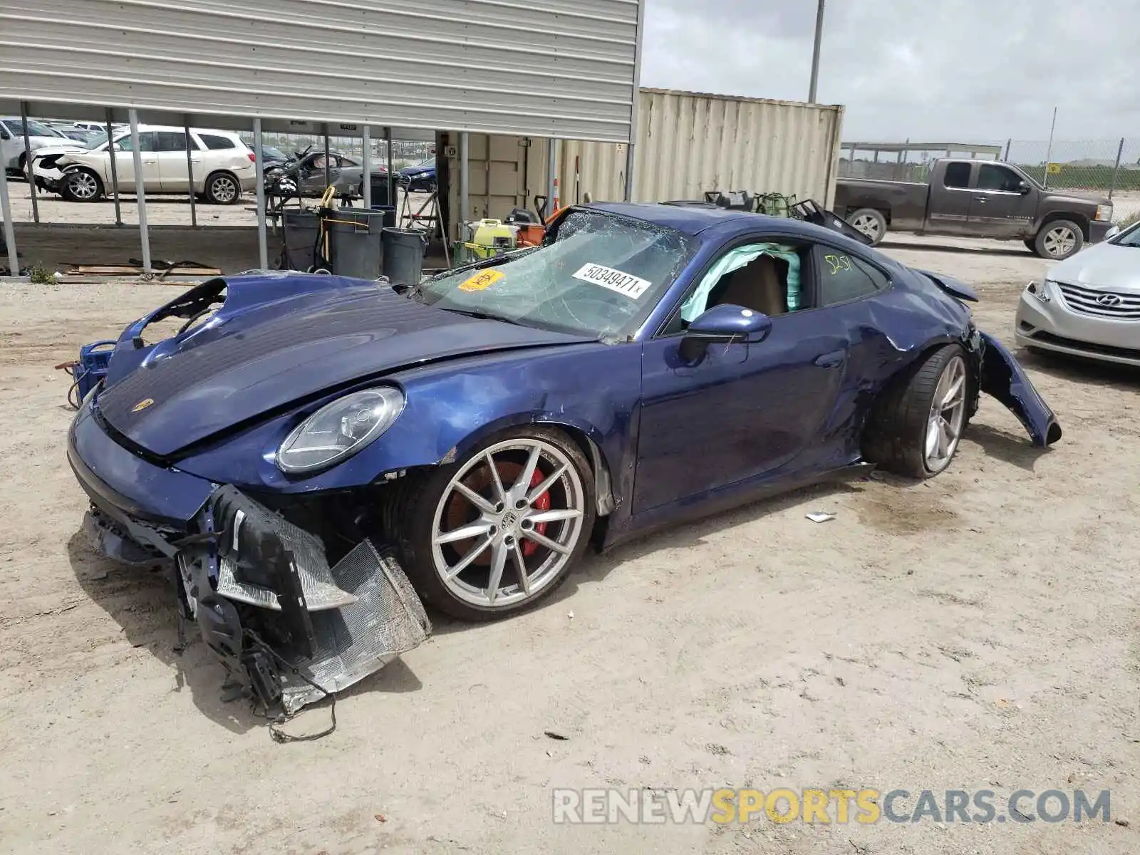 2 Photograph of a damaged car WP0AB2A94LS228275 PORSCHE 911 2020