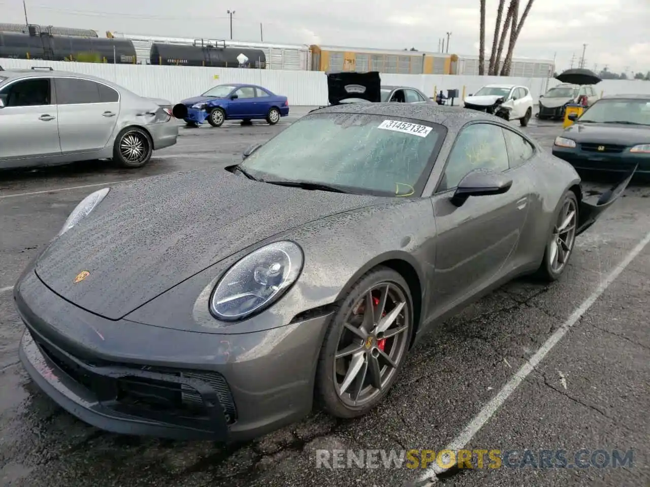 2 Photograph of a damaged car WP0AB2A95LS226468 PORSCHE 911 2020