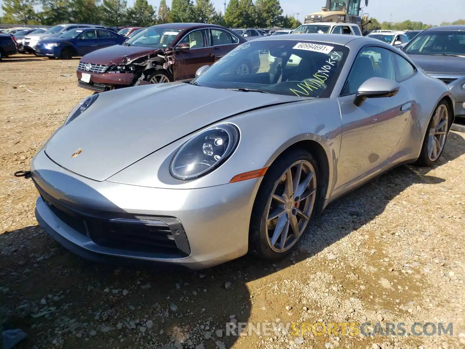 2 Photograph of a damaged car WP0AB2A95LS228284 PORSCHE 911 2020