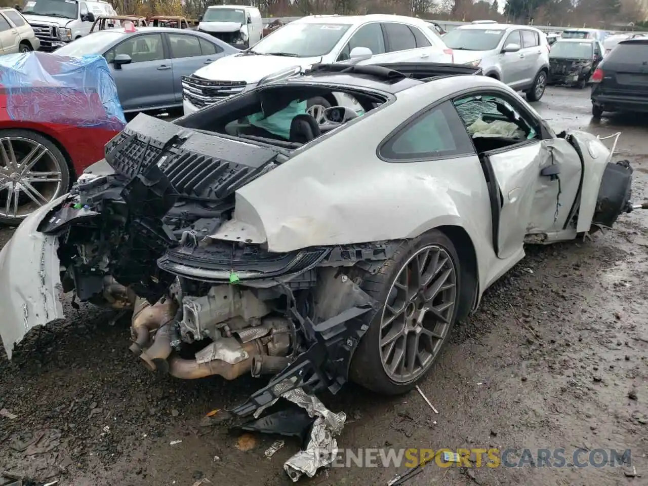 4 Photograph of a damaged car WP0AB2A98LS225265 PORSCHE 911 2020