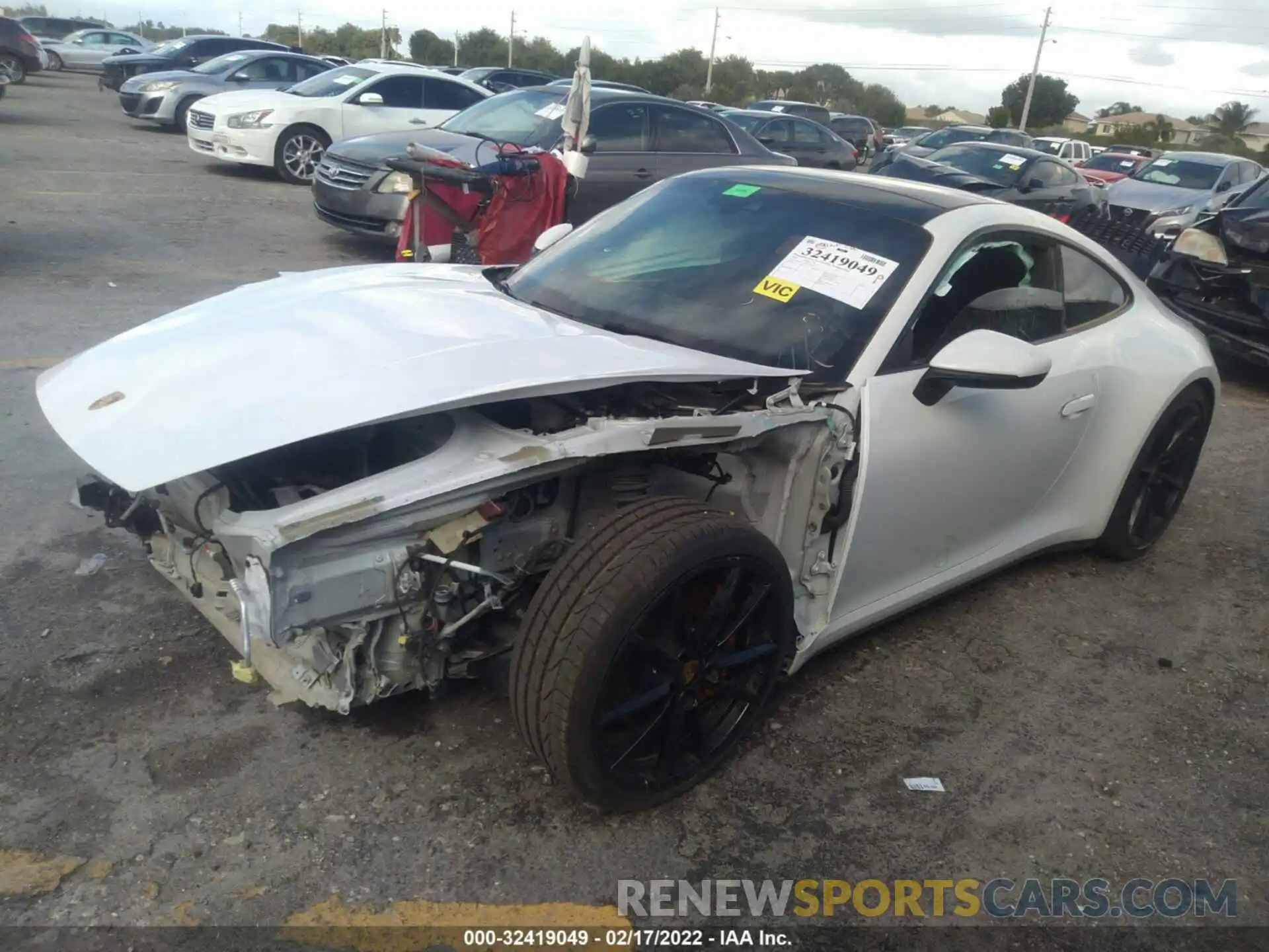 2 Photograph of a damaged car WP0AB2A98LS225489 PORSCHE 911 2020