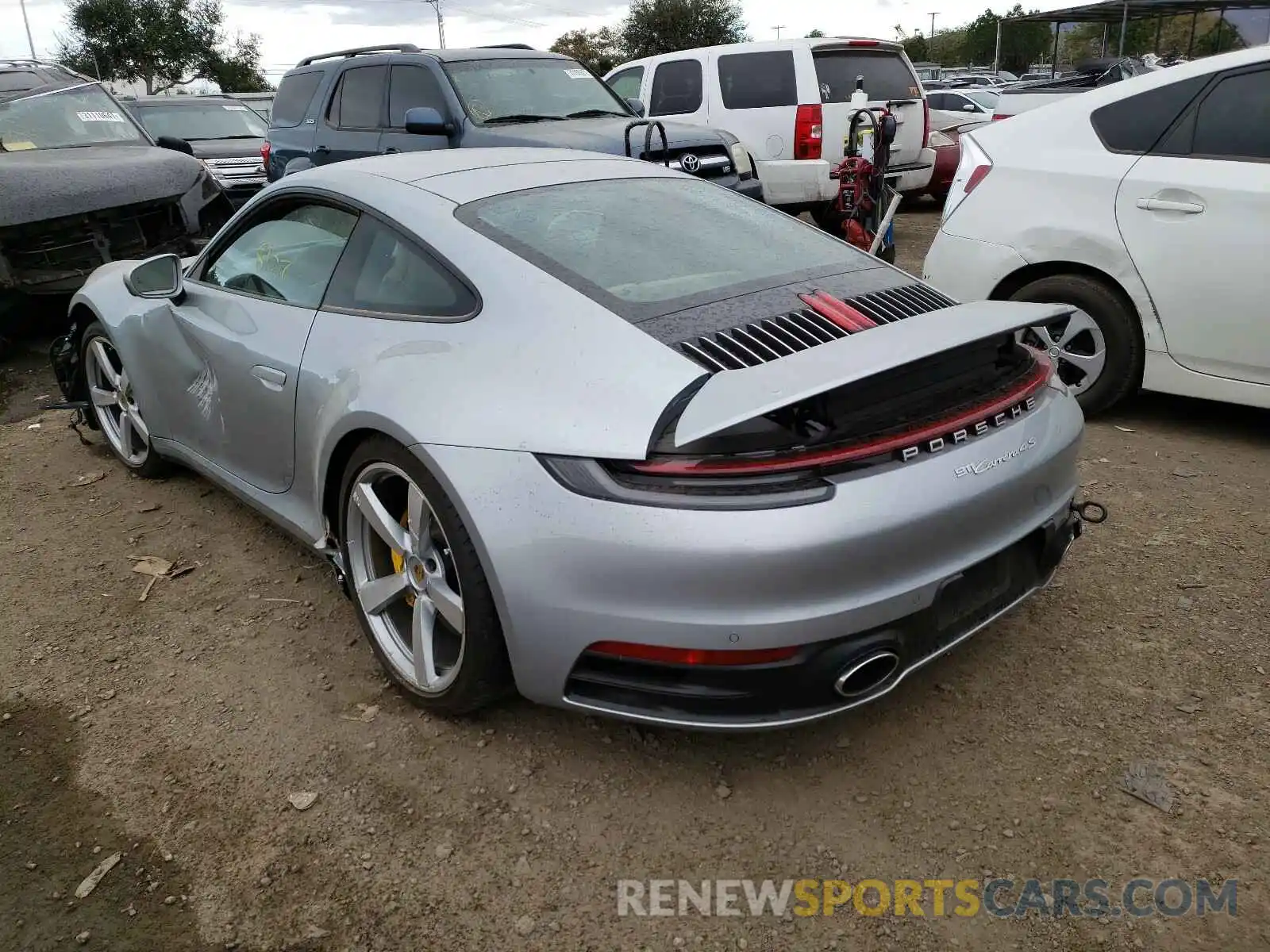 3 Photograph of a damaged car WP0AB2A99LS227459 PORSCHE 911 2020