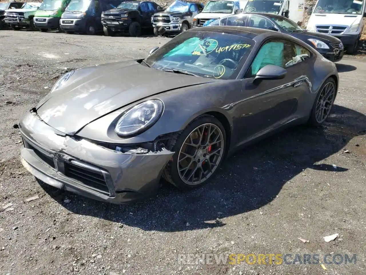 2 Photograph of a damaged car WP0AB2A99LS228384 PORSCHE 911 2020