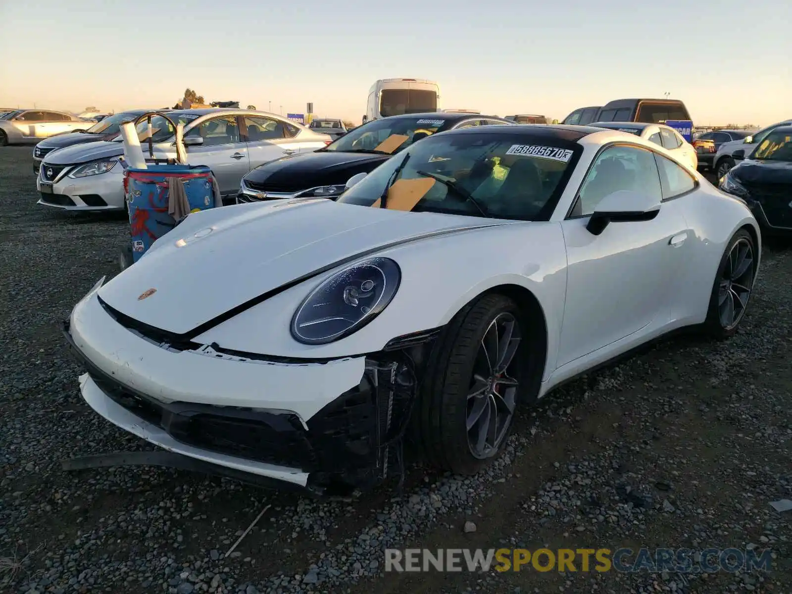 2 Photograph of a damaged car WP0AB2A9XLS227812 PORSCHE 911 2020