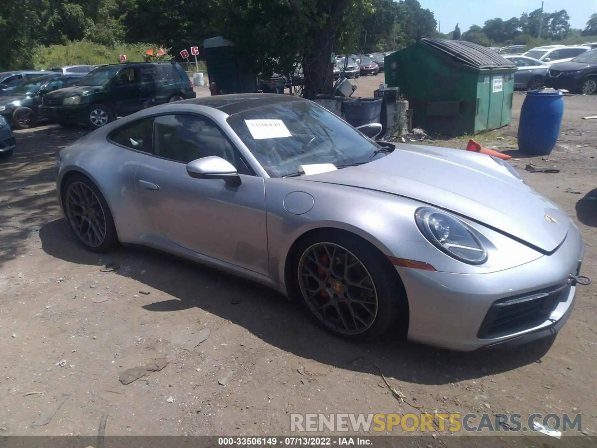 1 Photograph of a damaged car WP0AB2A9XLS229429 PORSCHE 911 2020