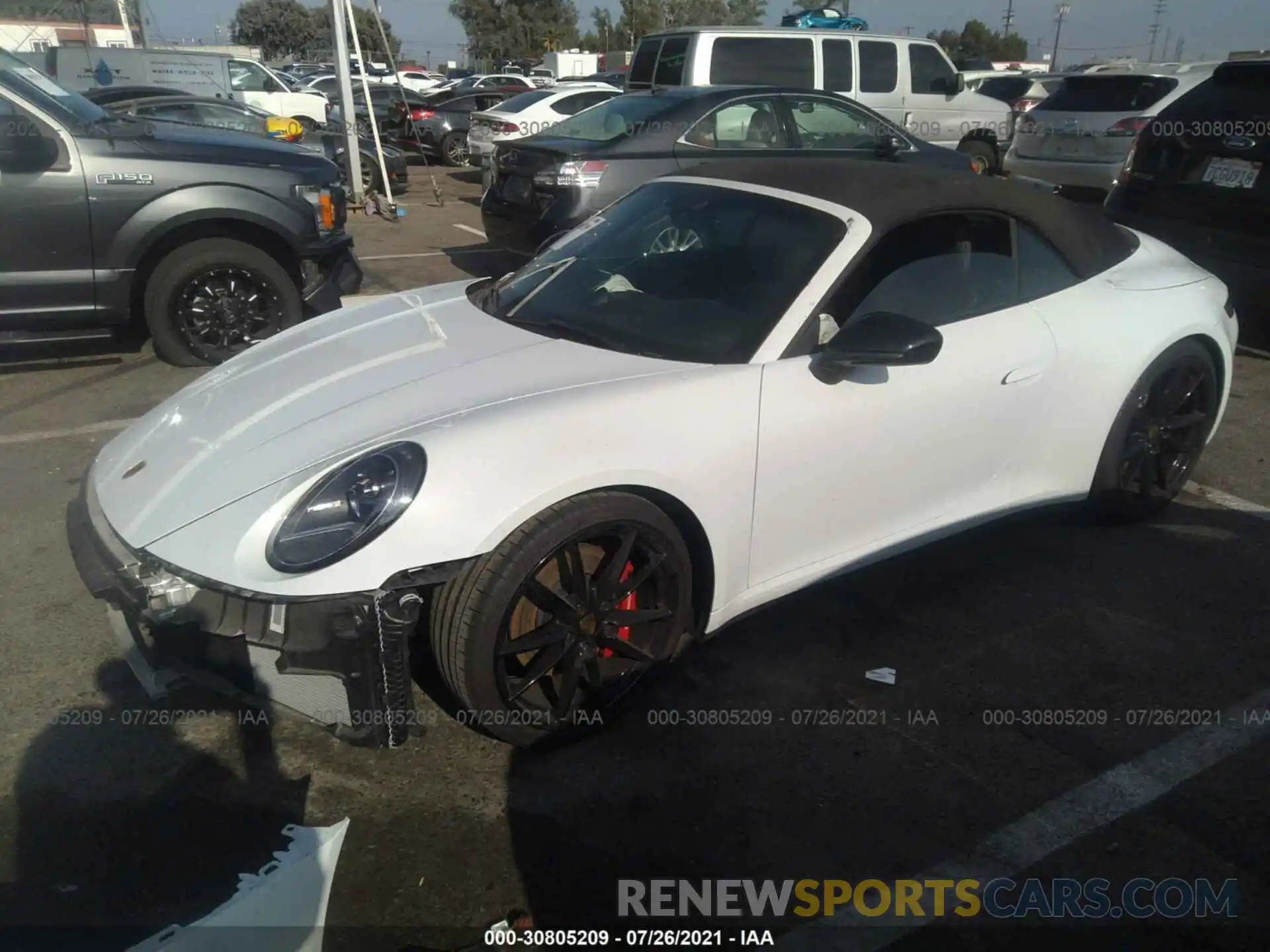 2 Photograph of a damaged car WP0CB2A94LS263696 PORSCHE 911 2020