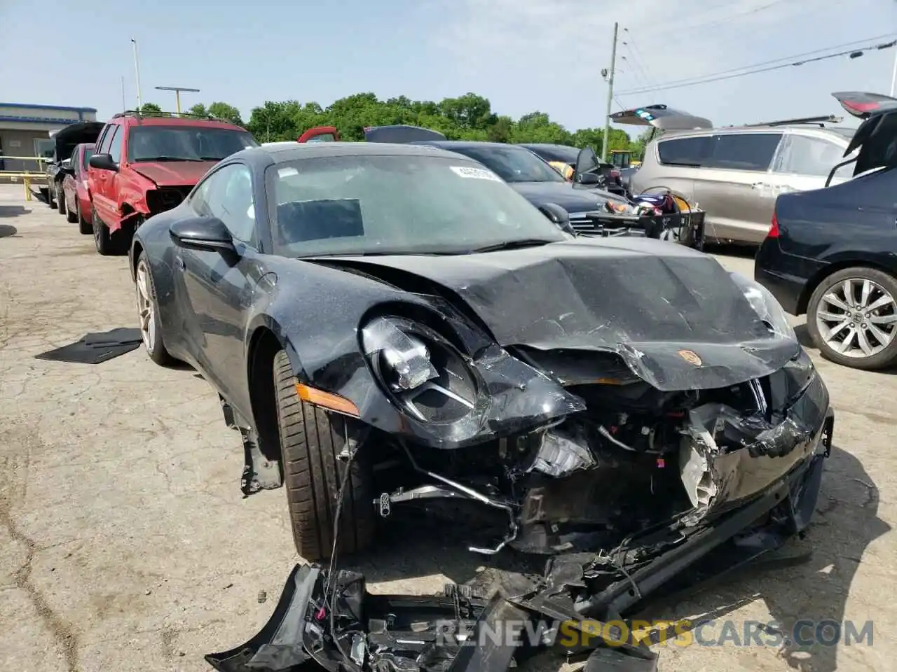 9 Photograph of a damaged car WP0AA2A90MS205127 PORSCHE 911 2021