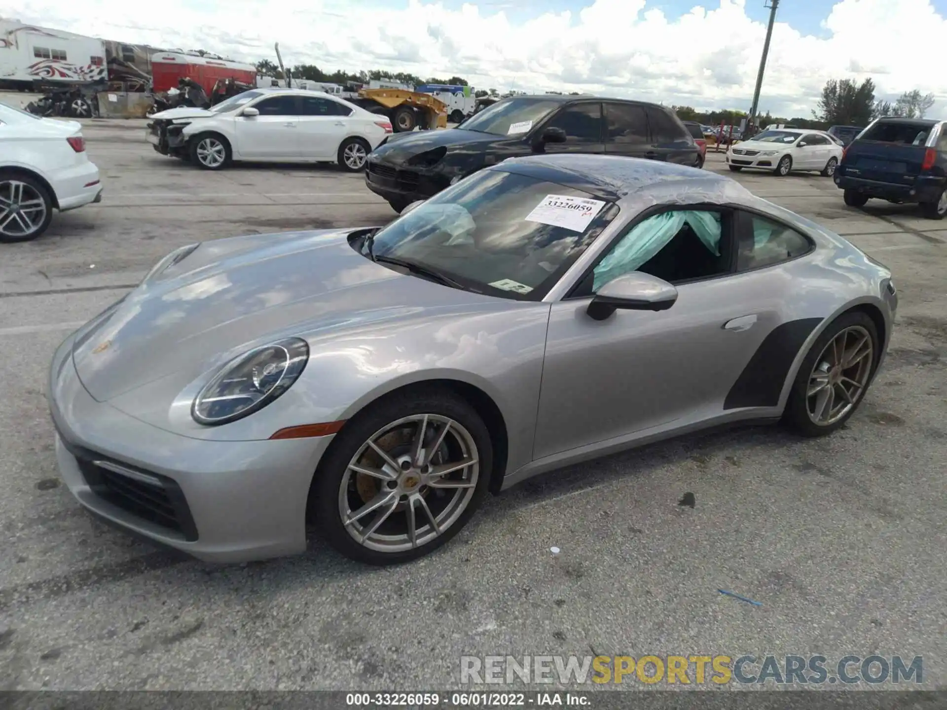 1 Photograph of a damaged car WP0AA2A92MS205193 PORSCHE 911 2021