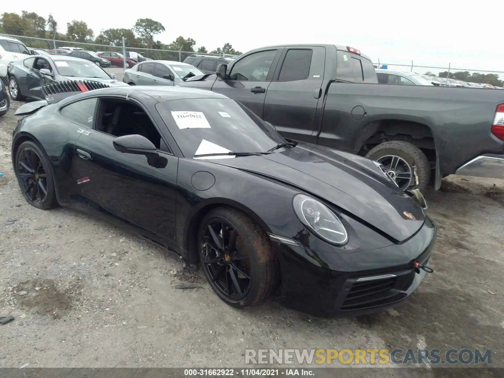 1 Photograph of a damaged car WP0AA2A93MS205266 PORSCHE 911 2021