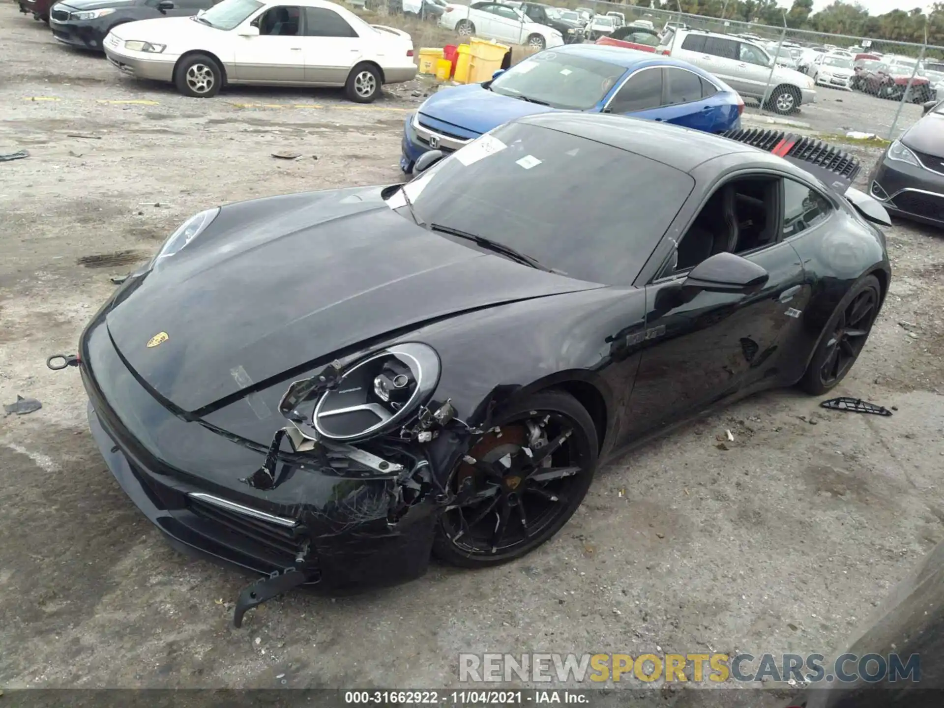 2 Photograph of a damaged car WP0AA2A93MS205266 PORSCHE 911 2021