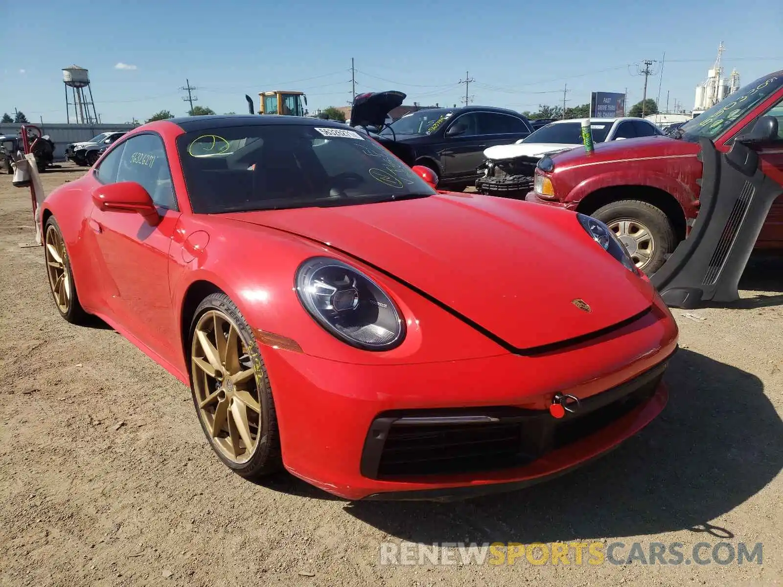 1 Photograph of a damaged car WP0AA2A94MS205180 PORSCHE 911 2021