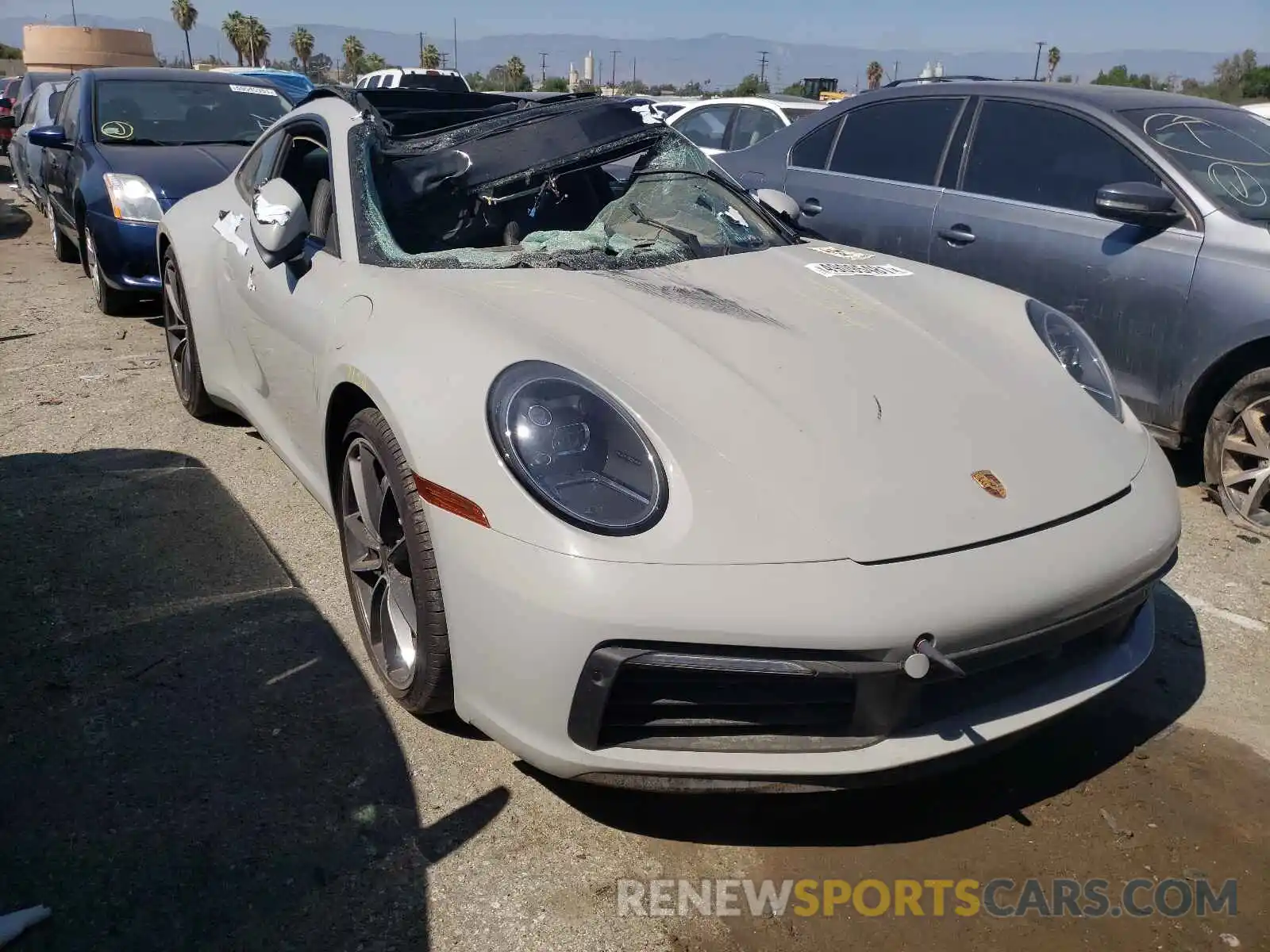 1 Photograph of a damaged car WP0AA2A98MS205070 PORSCHE 911 2021