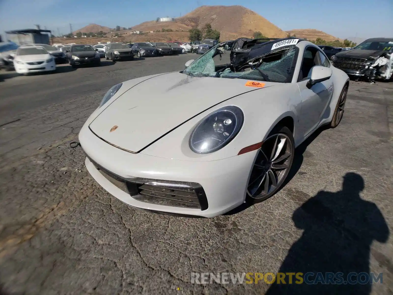 2 Photograph of a damaged car WP0AA2A98MS205070 PORSCHE 911 2021