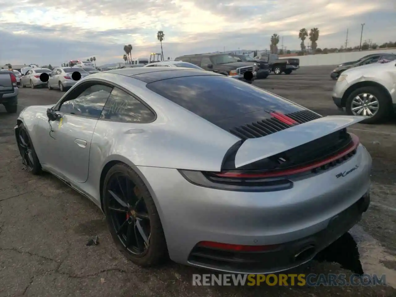 3 Photograph of a damaged car WP0AB2A93MS222341 PORSCHE 911 2021