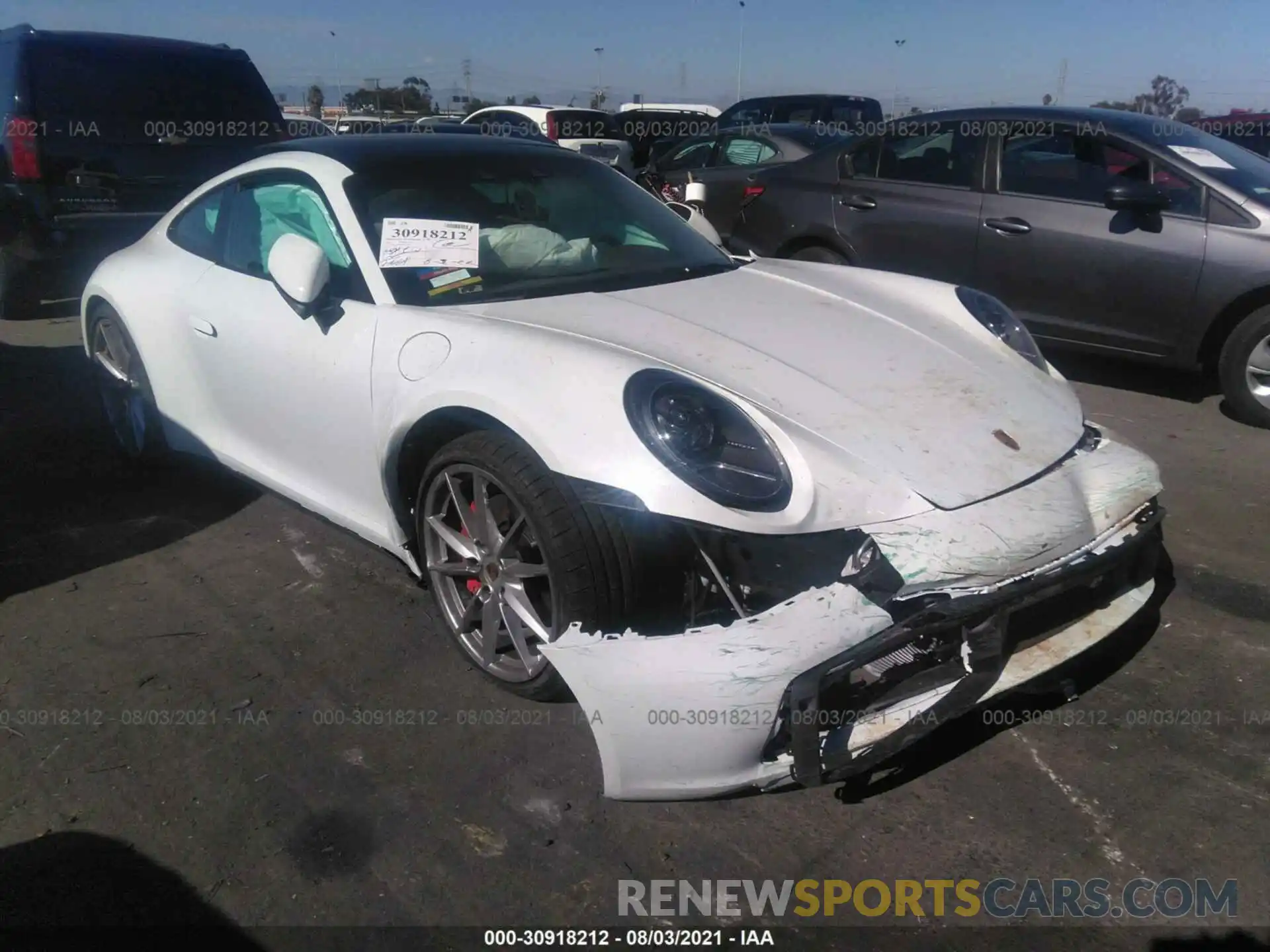 1 Photograph of a damaged car WP0AB2A94MS222042 PORSCHE 911 2021