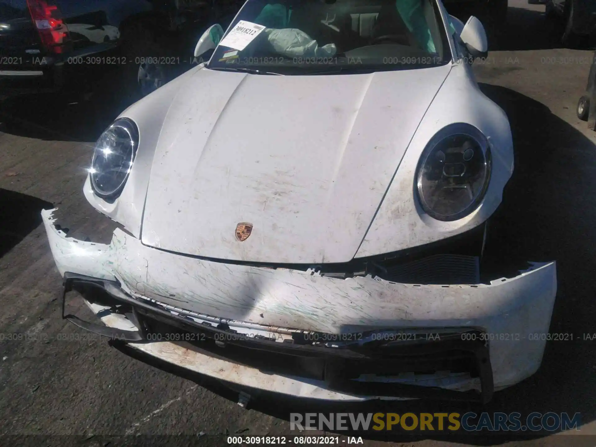 10 Photograph of a damaged car WP0AB2A94MS222042 PORSCHE 911 2021