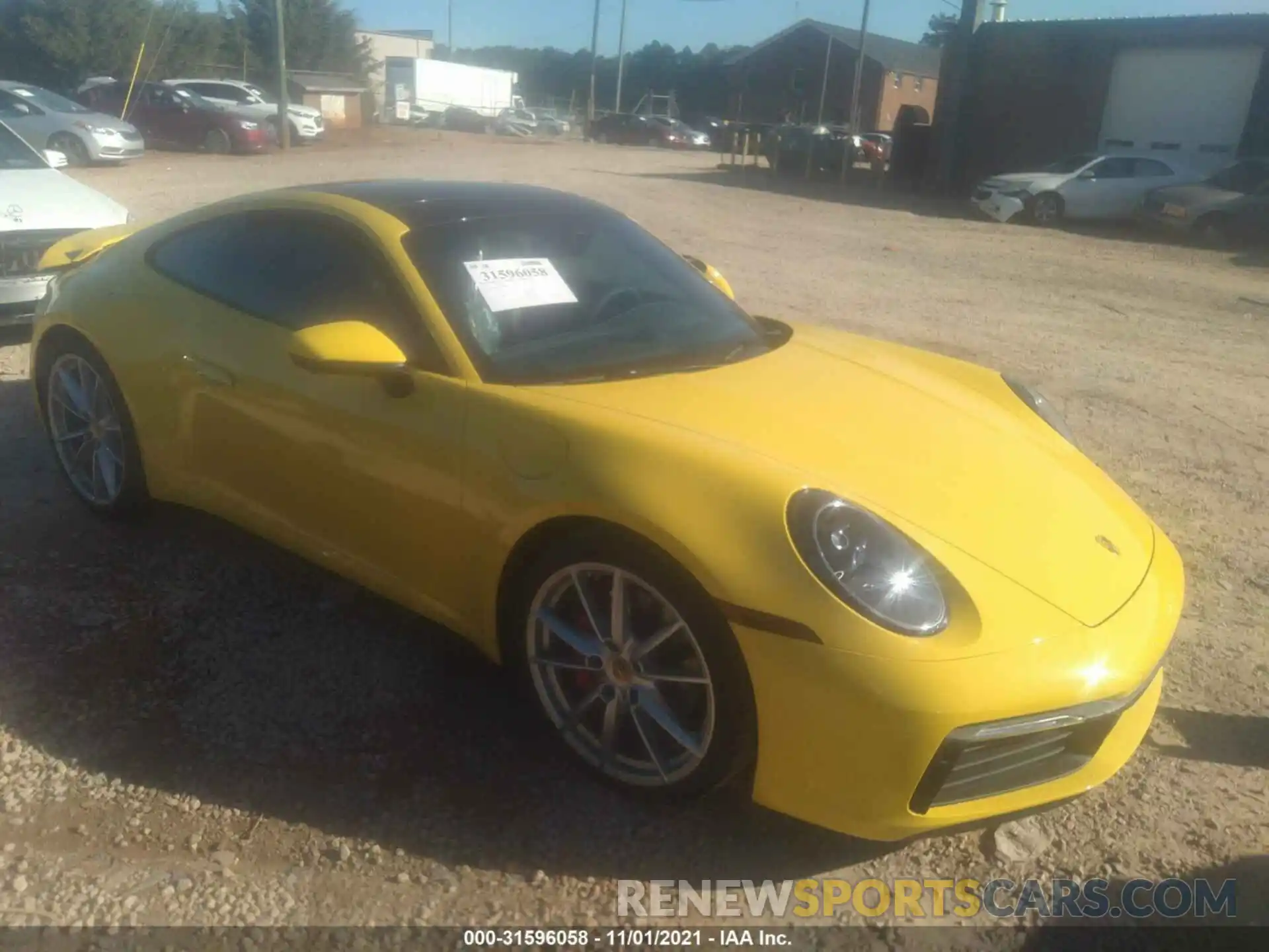 1 Photograph of a damaged car WP0AB2A94MS222980 PORSCHE 911 2021