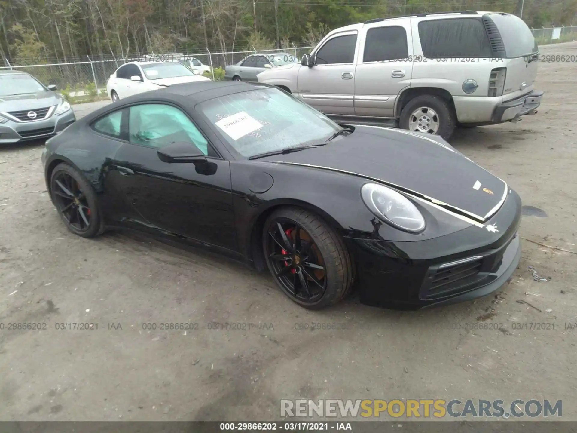 1 Photograph of a damaged car WP0AB2A97MS221287 PORSCHE 911 2021