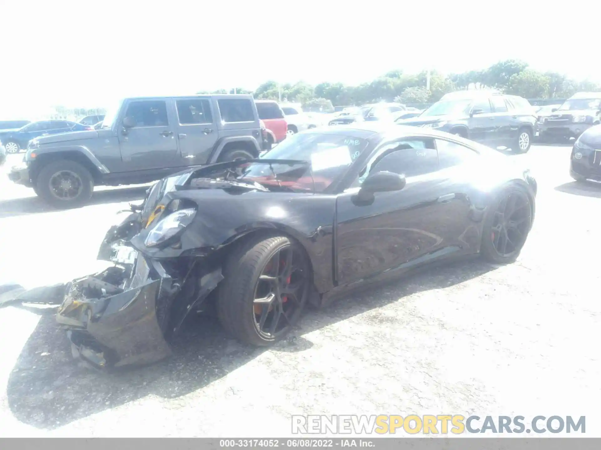 2 Photograph of a damaged car WP0AB2A99MS223154 PORSCHE 911 2021