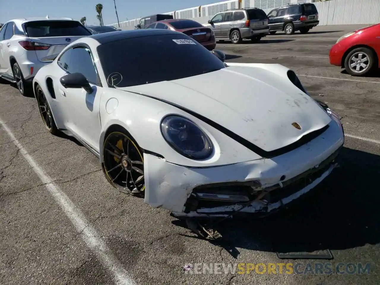 1 Photograph of a damaged car WP0AD2A91MS257633 PORSCHE 911 2021